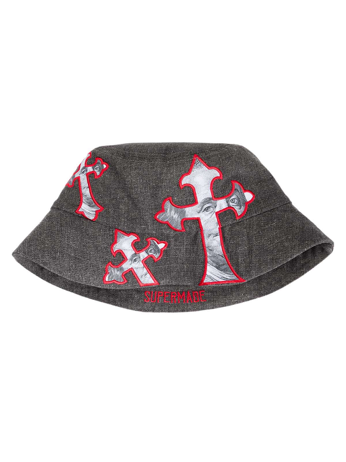 Make a bold fashion statement with the Cross And Portrait Denim Bucket Hat — a standout piece that blends edgy design with modern streetwear aesthetics. Crafted from a premium cotton blend, this structured hat features an embroidered cross design with a s