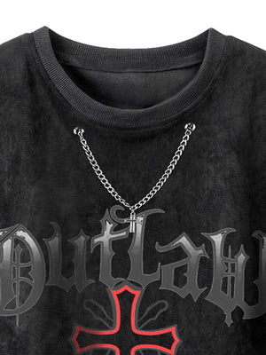 Command attention with the Cross Chain Suede Street Rap Sleeveless Vest — a bold fusion of streetwear energy and rugged attitude. Made from soft cotton with a distressed finish, this sleeveless vest features a striking red cross graphic and chain-inspired