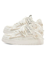 Destruction Series Tassel Contrast Color Sneakers Streetwear