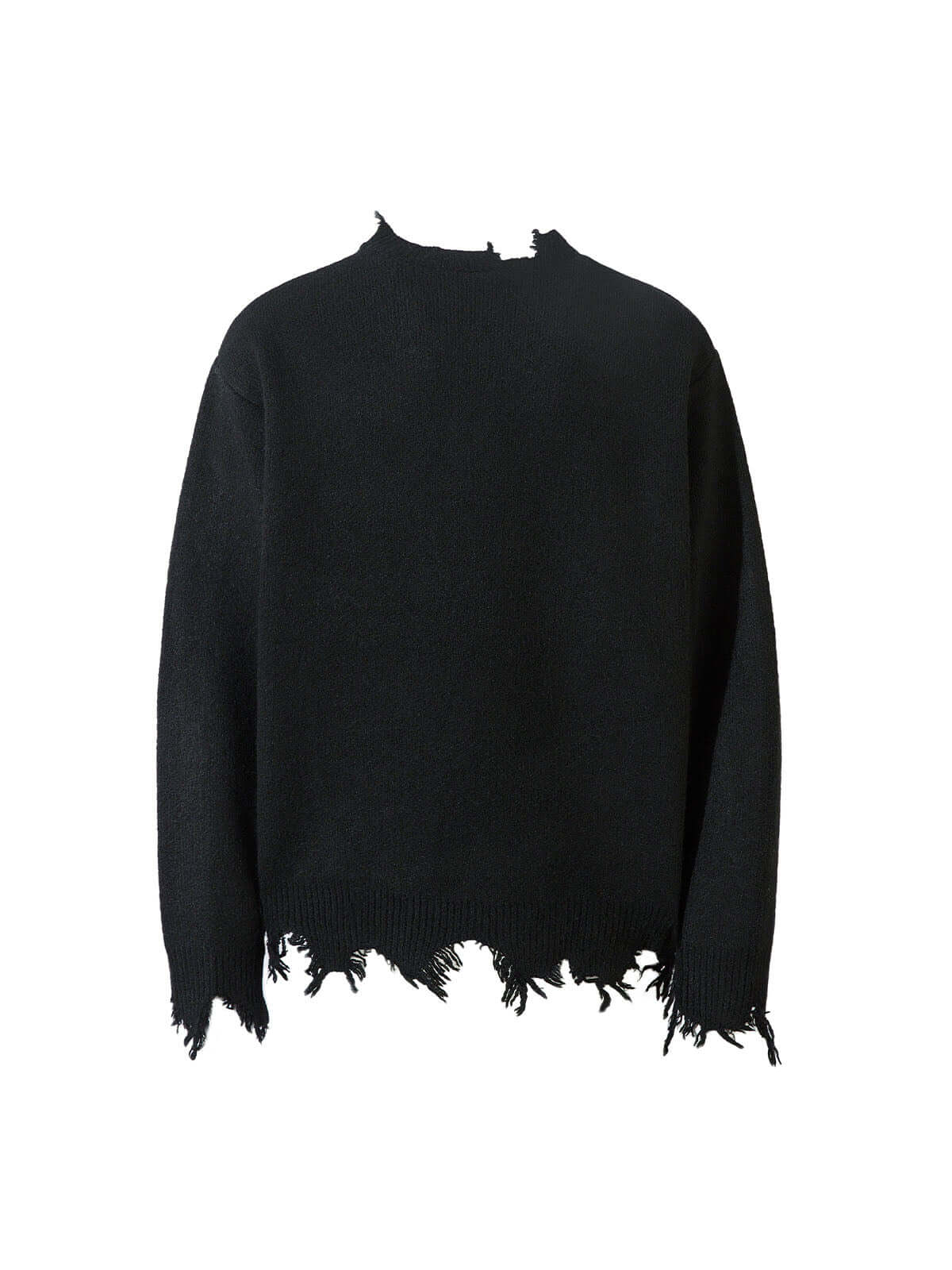 Add effortless edge to your wardrobe with the Distressed Quarter Zip Sweater. Made from a soft and breathable cotton blend, this versatile sweater features a half-zip closure, ribbed cuffs and hem, and distressed edges for a bold, urban look. Perfect for
