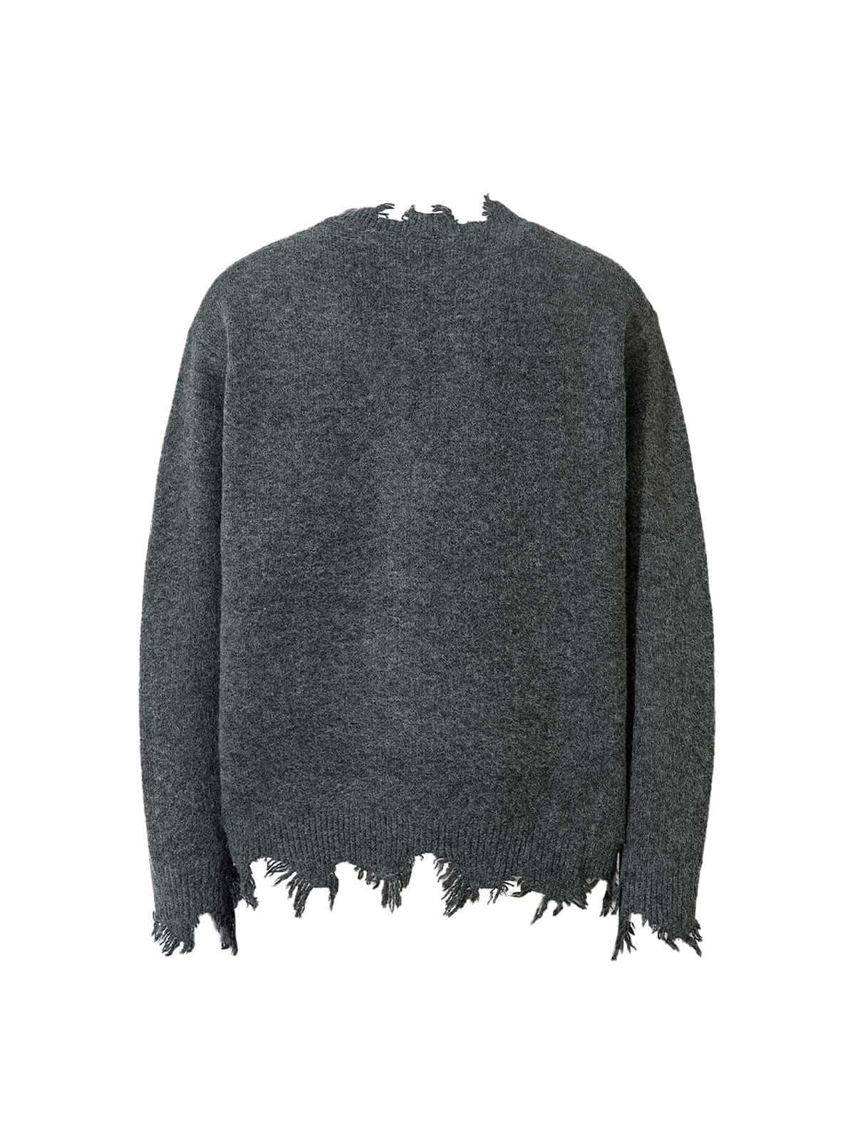 Add effortless edge to your wardrobe with the Distressed Quarter Zip Sweater. Made from a soft and breathable cotton blend, this versatile sweater features a half-zip closure, ribbed cuffs and hem, and distressed edges for a bold, urban look. Perfect for