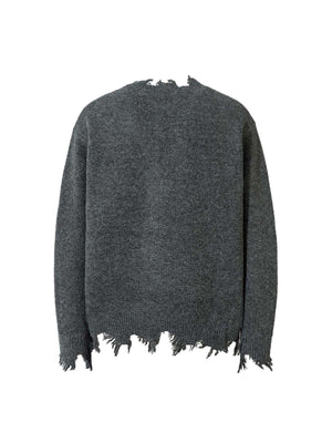 Add effortless edge to your wardrobe with the Distressed Quarter Zip Sweater. Made from a soft and breathable cotton blend, this versatile sweater features a half-zip closure, ribbed cuffs and hem, and distressed edges for a bold, urban look. Perfect for