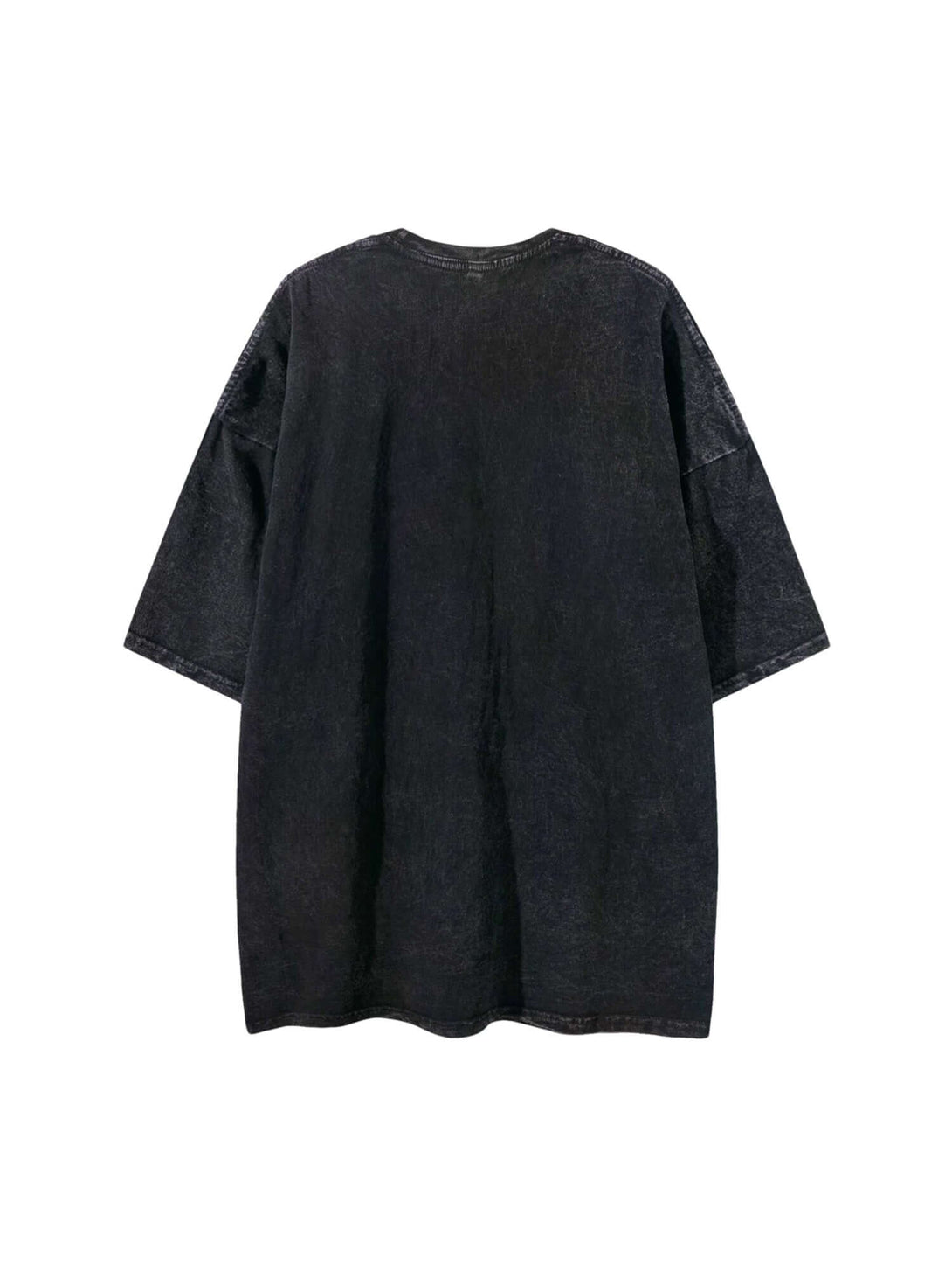 Elevate your casual wardrobe with the Doberman Print Washed T-Shirt. Made from high-quality, breathable cotton, this t-shirt features a comfortable crew neck, short sleeves, and a unique graphic design combining star and face elements. Its oversized fit e