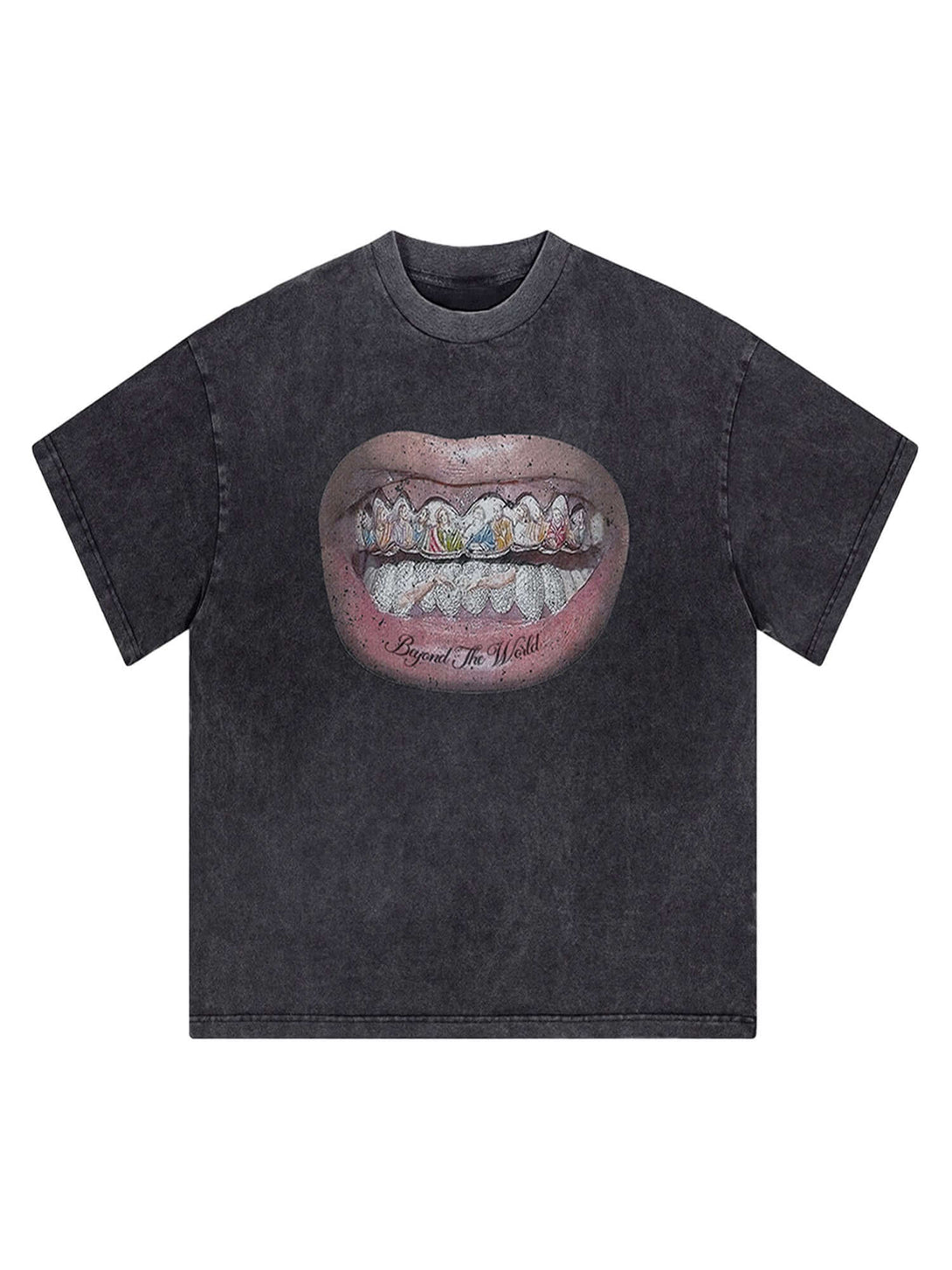 Full Diamond Tooth Graphic Streetwear T-Shirt – Premium Urban Edge Refine your streetwear collection with the Full Diamond Tooth Graphic Streetwear T-Shirt. Meticulously crafted from premium breathable cotton, this oversized tee delivers a seamless blend