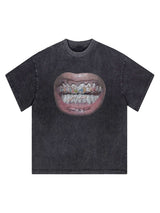 Full Diamond Tooth Graphic Streetwear T-Shirt – Premium Urban Edge Refine your streetwear collection with the Full Diamond Tooth Graphic Streetwear T-Shirt. Meticulously crafted from premium breathable cotton, this oversized tee delivers a seamless blend