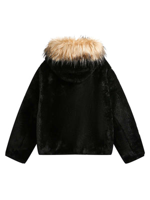 Stay cozy and stylish all winter long with the Fur Hooded Quilted Sherpa Jacket. Designed with a water-resistant outer shell and soft faux fur trim, this jacket delivers both function and fashion for cold-weather days. The detachable hood offers versatile