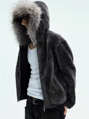 Stay cozy and stylish all winter long with the Fur Hooded Quilted Sherpa Jacket. Designed with a water-resistant outer shell and soft faux fur trim, this jacket delivers both function and fashion for cold-weather days. The detachable hood offers versatile