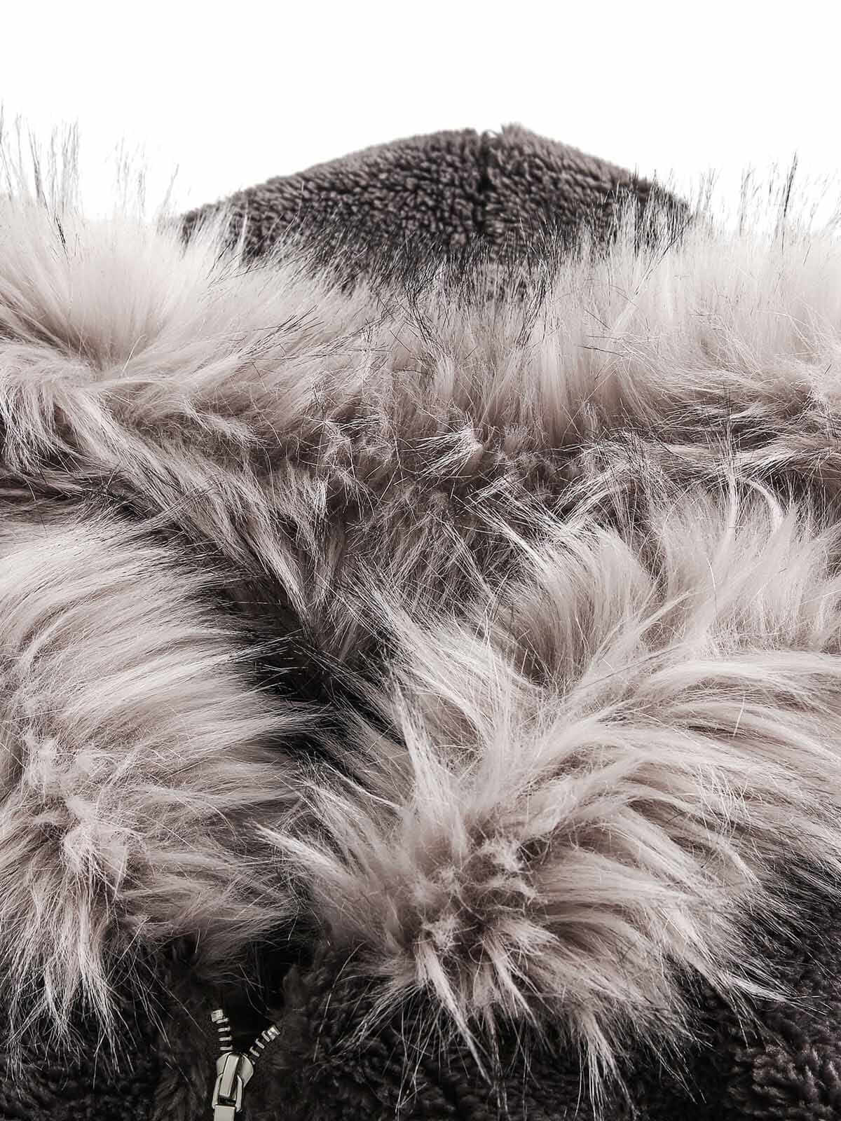 Stay cozy and stylish all winter long with the Fur Hooded Quilted Sherpa Jacket. Designed with a water-resistant outer shell and soft faux fur trim, this jacket delivers both function and fashion for cold-weather days. The detachable hood offers versatile