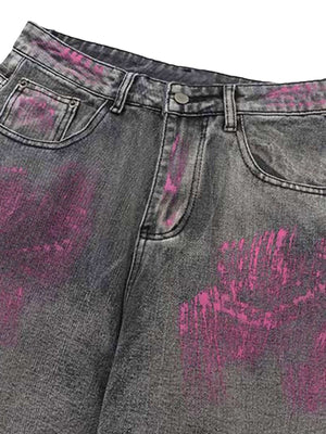 Make a bold statement with the Graffiti Distressed Washed Baggy Jeans — a streetwear essential that blends comfort with urban edge. Crafted from a soft cotton blend, these jeans feature a wide-leg silhouette, adjustable drawstring waist, and allover abstr