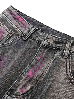 Make a bold statement with the Graffiti Distressed Washed Baggy Jeans — a streetwear essential that blends comfort with urban edge. Crafted from a soft cotton blend, these jeans feature a wide-leg silhouette, adjustable drawstring waist, and allover abstr