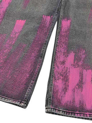 Make a bold statement with the Graffiti Distressed Washed Baggy Jeans — a streetwear essential that blends comfort with urban edge. Crafted from a soft cotton blend, these jeans feature a wide-leg silhouette, adjustable drawstring waist, and allover abstr