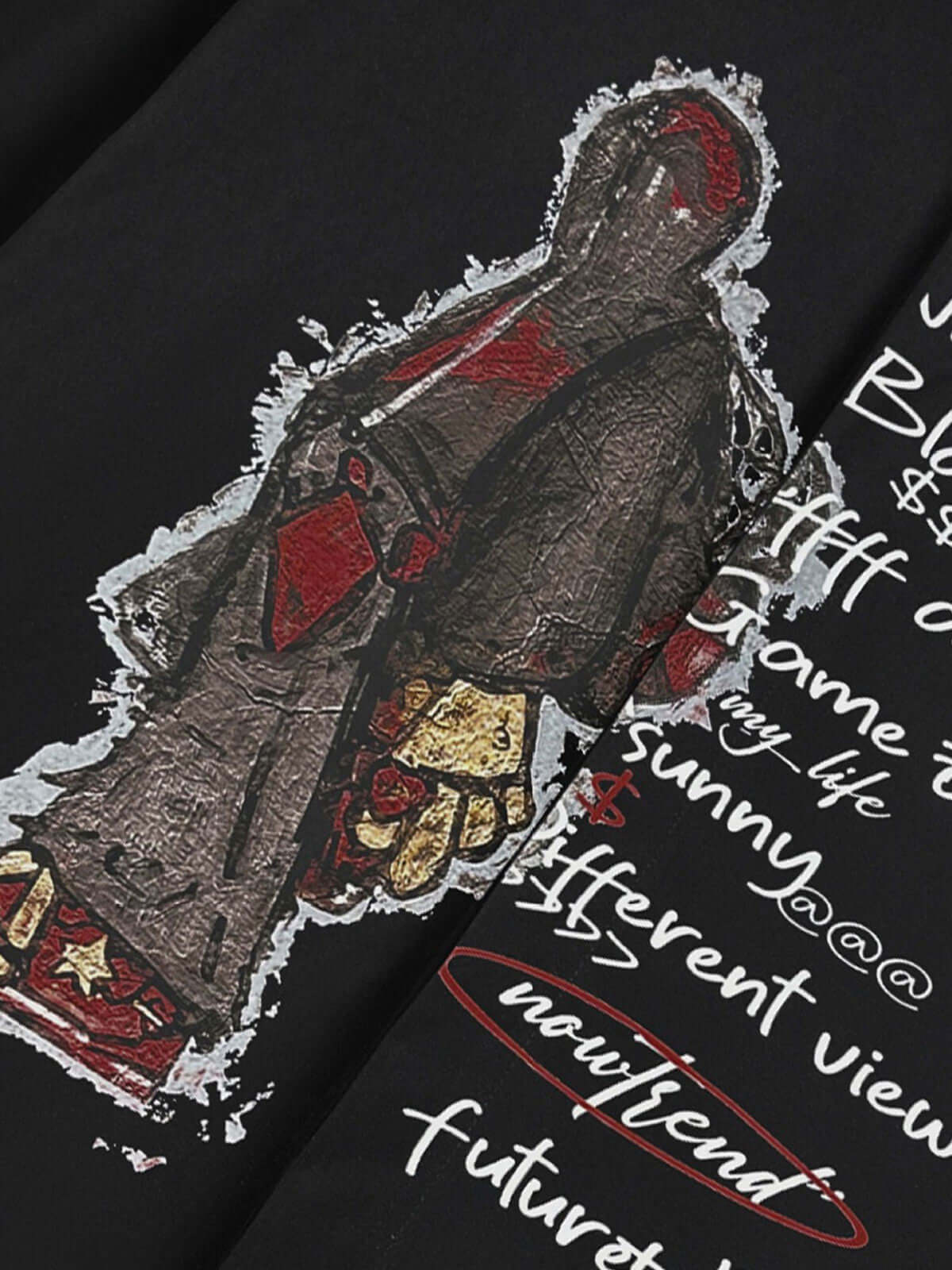 Turn heads with the Graphic Portrait Print Long Sleeve Shirt — a bold expression of urban creativity and comfort. Made from a soft cotton blend, this shirt features a standout street art portrait graphic combined with handwritten text details, giving it a