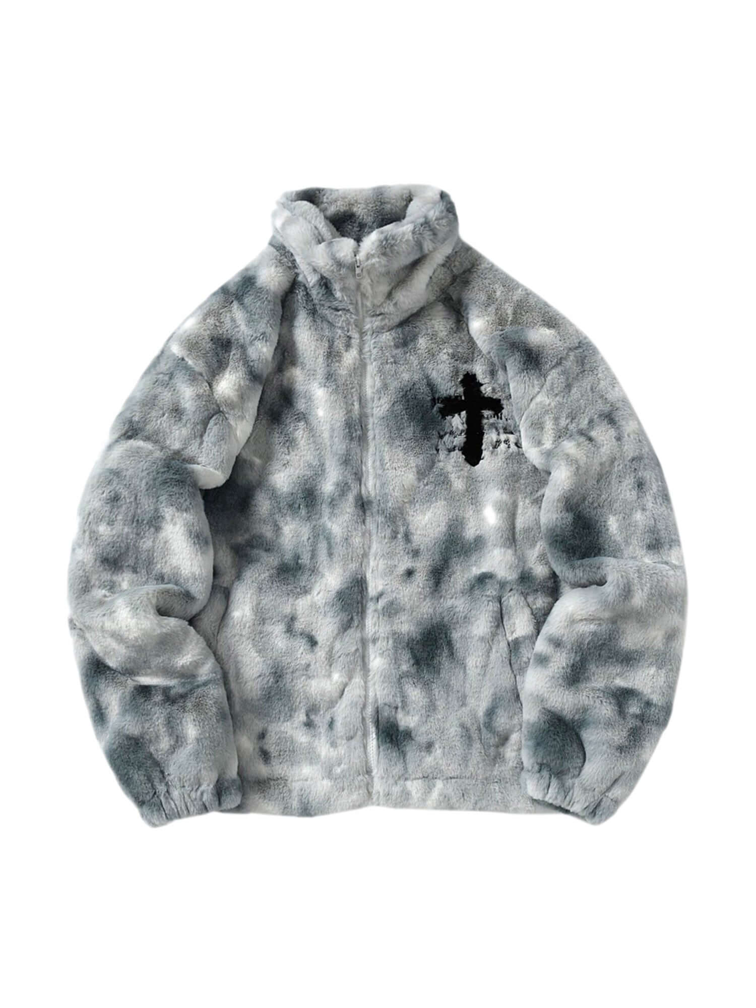Wrap yourself in warmth and street style with the Heavy Duty Faux Lambswool Tie Dye Urban Jacket. Made from ultra-soft faux fur, this winter essential combines comfort and bold design in one standout piece. The loose fit and high-neck construction offer a