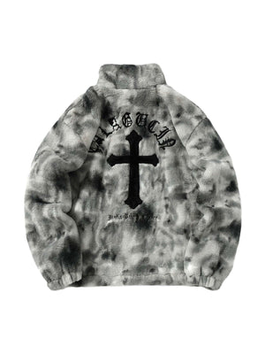 Wrap yourself in warmth and street style with the Heavy Duty Faux Lambswool Tie Dye Urban Jacket. Made from ultra-soft faux fur, this winter essential combines comfort and bold design in one standout piece. The loose fit and high-neck construction offer a
