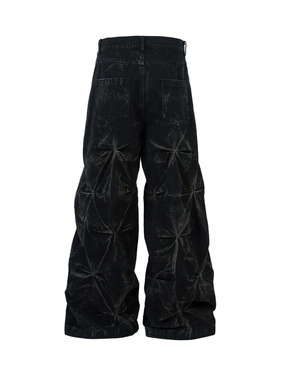 Elevate your streetwear with the Heavy Washed Distressed Pleated Baggy Jeans — a bold fusion of comfort and fashion-forward edge. Crafted from durable polyester, these jeans feature a pleated wide-leg silhouette, distressed wash, and an elastic waistband