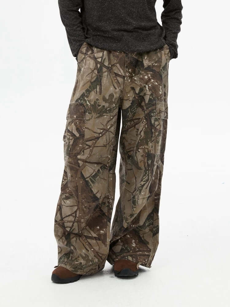 Get ready for action with the High Street Camouflage Casual Pants — built for both streetwear flair and outdoor function. Made from durable, water-resistant polyester, these pants feature a tactical camouflage pattern, multiple utility pockets, and reinfo