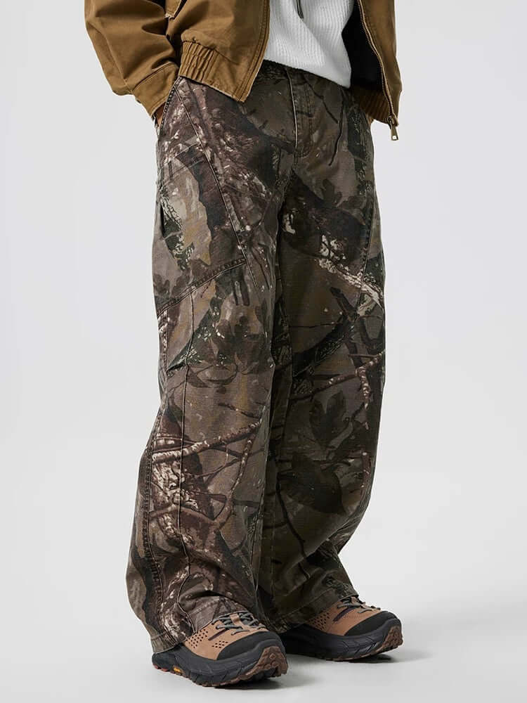 Get ready for action with the High Street Camouflage Casual Pants — built for both streetwear flair and outdoor function. Made from durable, water-resistant polyester, these pants feature a tactical camouflage pattern, multiple utility pockets, and reinfo