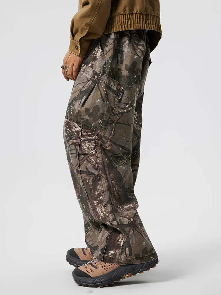Get ready for action with the High Street Camouflage Casual Pants — built for both streetwear flair and outdoor function. Made from durable, water-resistant polyester, these pants feature a tactical camouflage pattern, multiple utility pockets, and reinfo