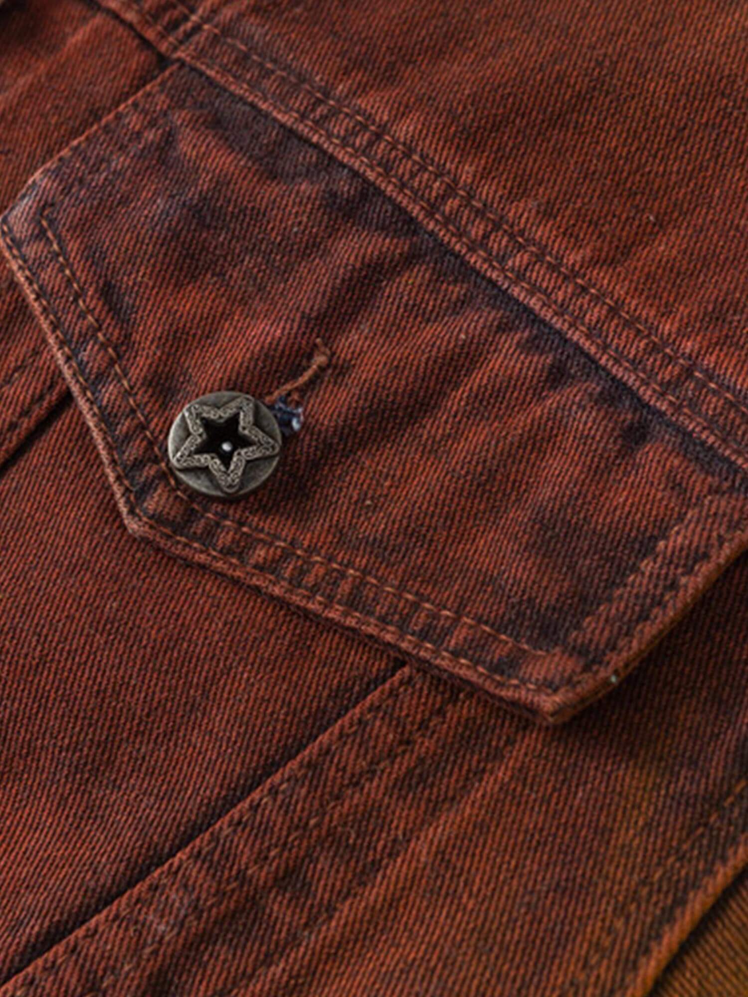 Add bold personality to your wardrobe with the High Street Distressed Spray-painted Denim Jacket — a perfect fusion of edgy design and cozy comfort. Crafted from durable denim with a soft faux fur lining, this jacket features a modern gradient spray-paint