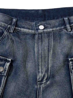 Upgrade your streetwear rotation with the High Street Embroidery Hip Hop Jeans. Crafted from a durable cotton blend, these jeans feature a utility-inspired design with multiple functional pockets, edgy zipper accents, and an adjustable waistband for a cus