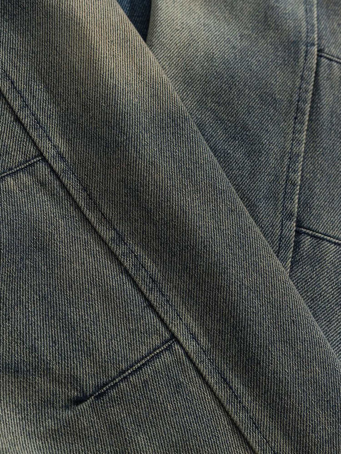 Elevate your casual streetwear with the High Street Hip-hop Distressed Washed Denim Jacket — a bold blend of vintage flair and modern edge. Made from durable denim, this jacket features a unique distressed finish, ribbed cuffs and hem for a snug fit, and