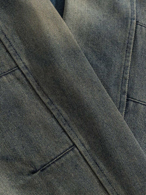 Elevate your casual streetwear with the High Street Hip-hop Distressed Washed Denim Jacket — a bold blend of vintage flair and modern edge. Made from durable denim, this jacket features a unique distressed finish, ribbed cuffs and hem for a snug fit, and