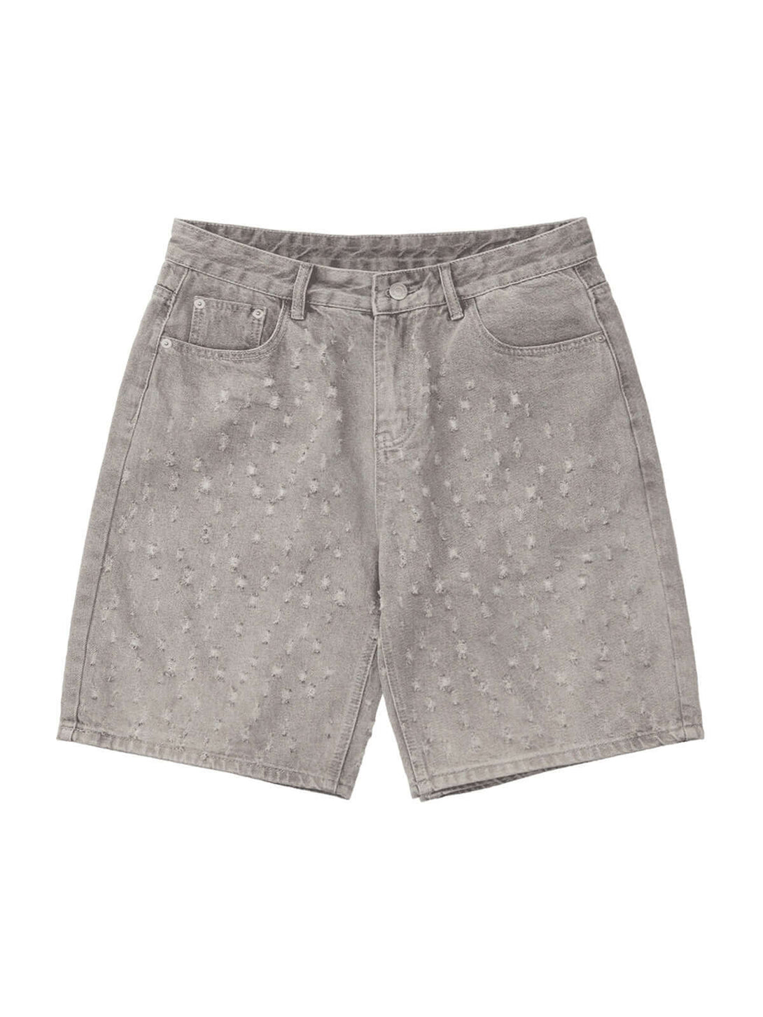 Bring effortless edge to your summer wardrobe with the High Street Niche Design Ripped Denim Shorts — a sleek and versatile staple. Crafted from durable cotton denim, these shorts feature a clean front, practical back pockets, and a classic zipper fly wit