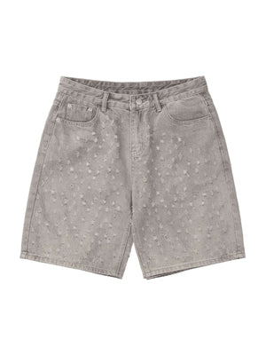 Bring effortless edge to your summer wardrobe with the High Street Niche Design Ripped Denim Shorts — a sleek and versatile staple. Crafted from durable cotton denim, these shorts feature a clean front, practical back pockets, and a classic zipper fly wit