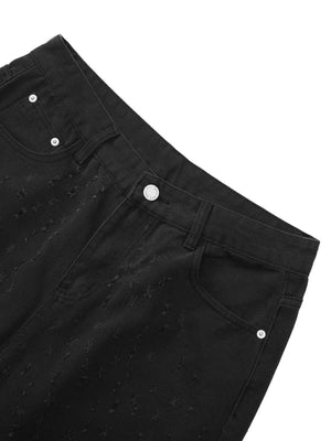 Bring effortless edge to your summer wardrobe with the High Street Niche Design Ripped Denim Shorts — a sleek and versatile staple. Crafted from durable cotton denim, these shorts feature a clean front, practical back pockets, and a classic zipper fly wit