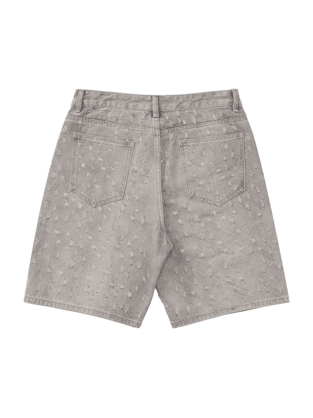 Bring effortless edge to your summer wardrobe with the High Street Niche Design Ripped Denim Shorts — a sleek and versatile staple. Crafted from durable cotton denim, these shorts feature a clean front, practical back pockets, and a classic zipper fly wit