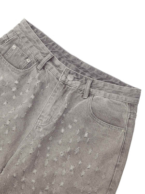 Bring effortless edge to your summer wardrobe with the High Street Niche Design Ripped Denim Shorts — a sleek and versatile staple. Crafted from durable cotton denim, these shorts feature a clean front, practical back pockets, and a classic zipper fly wit
