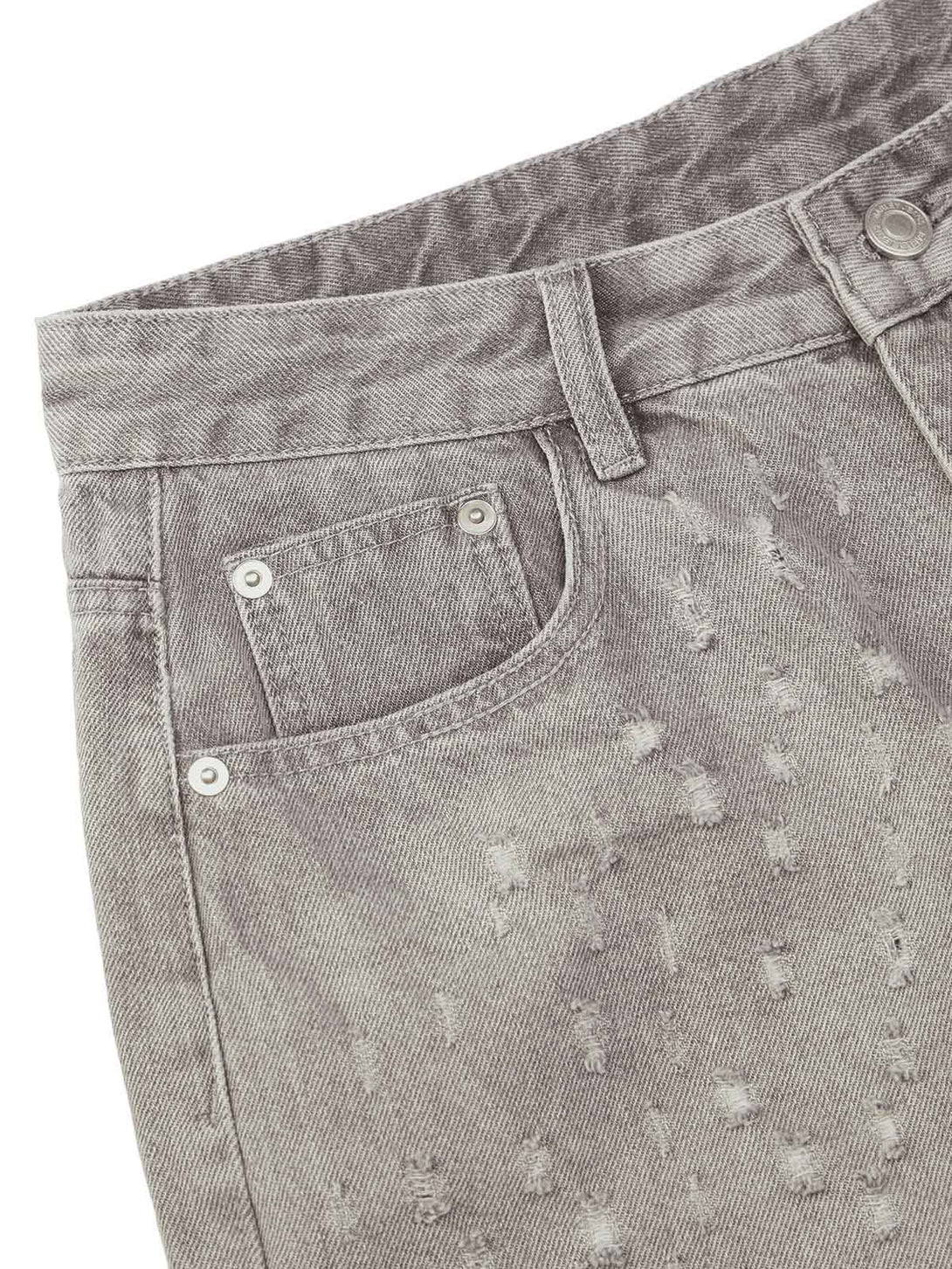 Bring effortless edge to your summer wardrobe with the High Street Niche Design Ripped Denim Shorts — a sleek and versatile staple. Crafted from durable cotton denim, these shorts feature a clean front, practical back pockets, and a classic zipper fly wit