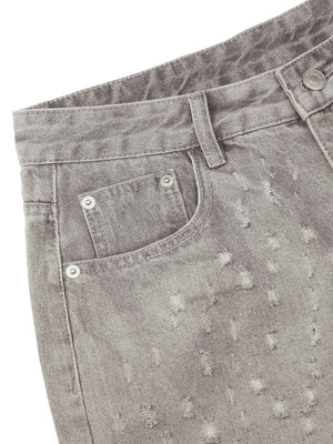 Bring effortless edge to your summer wardrobe with the High Street Niche Design Ripped Denim Shorts — a sleek and versatile staple. Crafted from durable cotton denim, these shorts feature a clean front, practical back pockets, and a classic zipper fly wit