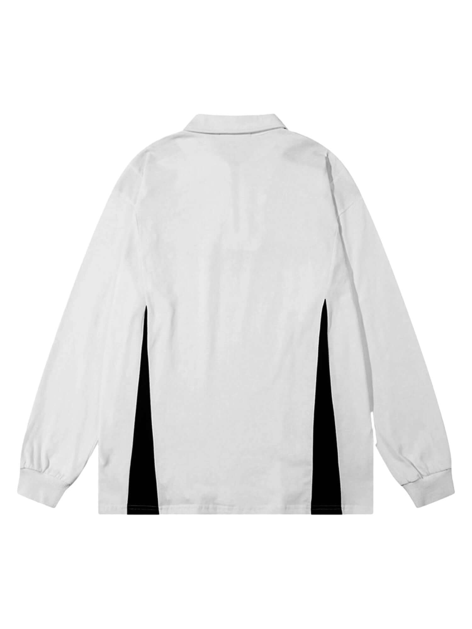 Add a sleek, motorsport-inspired edge to your look with the High Street Racing Long Sleeve Polo Shirt. Crafted from durable polyester, this bold top features a zippered front closure, ribbed cuffs and hem, and a high collar for added warmth and style. The