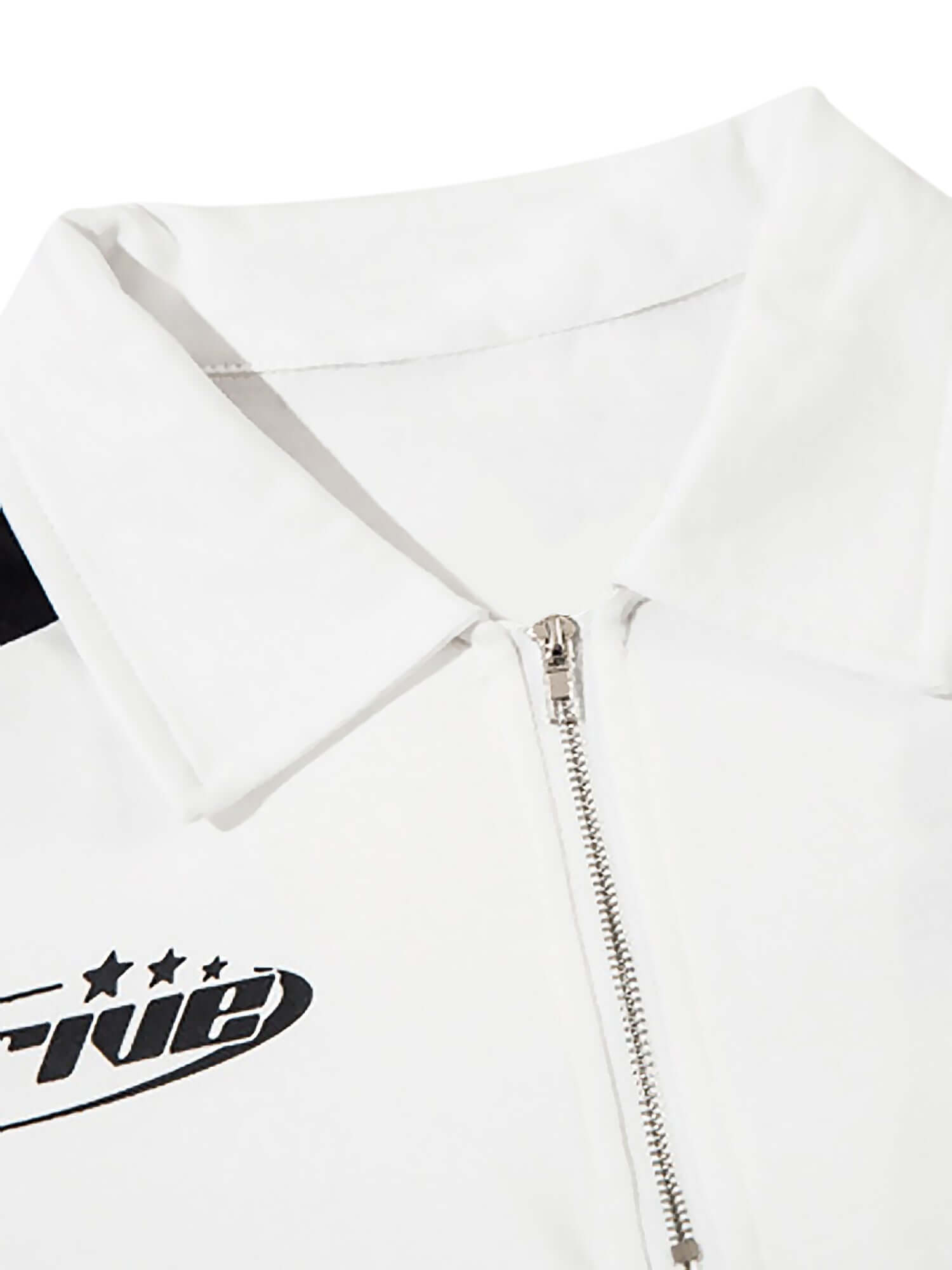 Add a sleek, motorsport-inspired edge to your look with the High Street Racing Long Sleeve Polo Shirt. Crafted from durable polyester, this bold top features a zippered front closure, ribbed cuffs and hem, and a high collar for added warmth and style. The