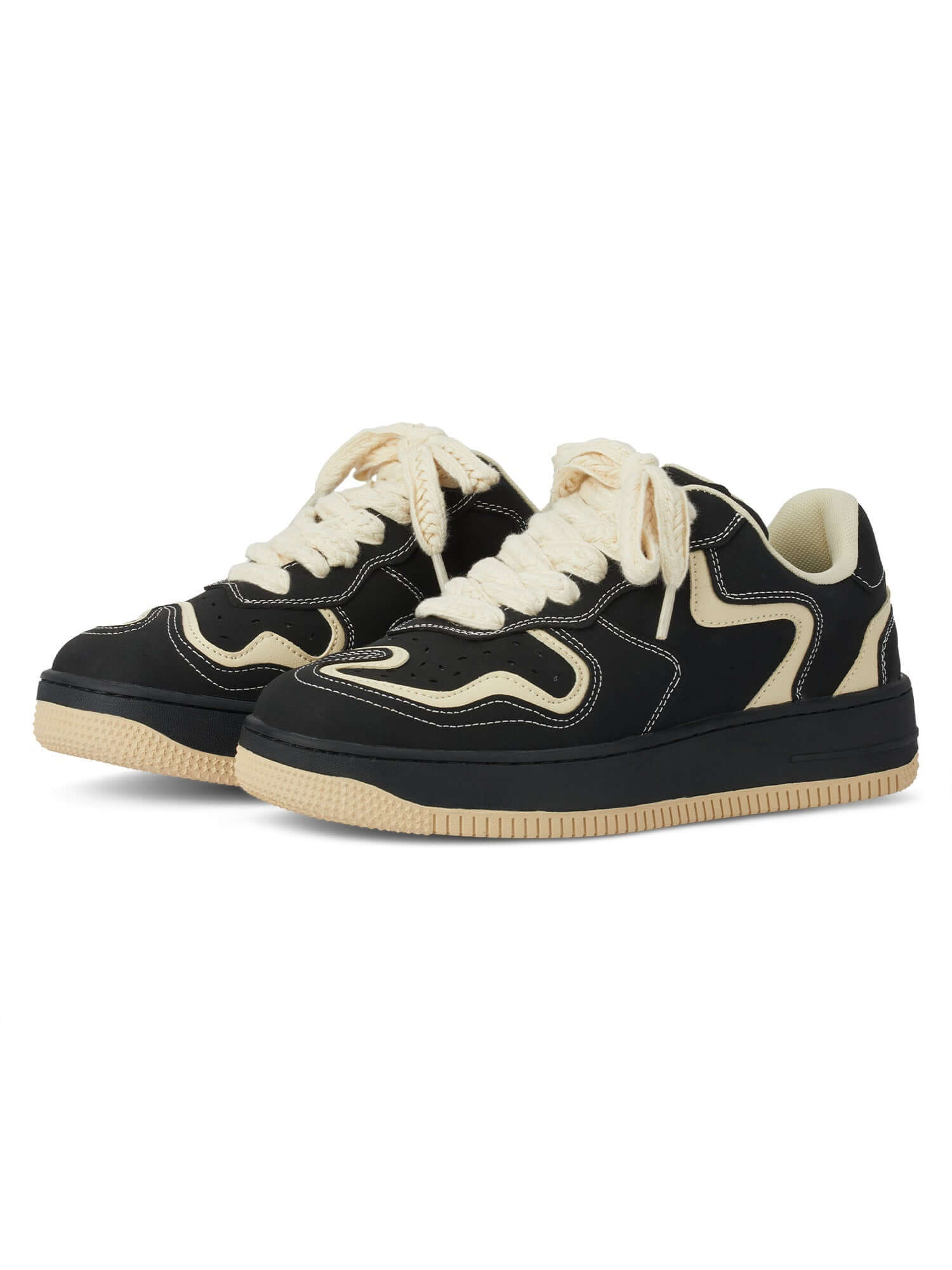 Keep it classic and cool with the High Street Skateboard Couple Shoes. Crafted from breathable canvas and built on a durable rubber sole, these shoes combine comfort with timeless vintage flair. Featuring a lace-up closure, perforated detailing, and contr