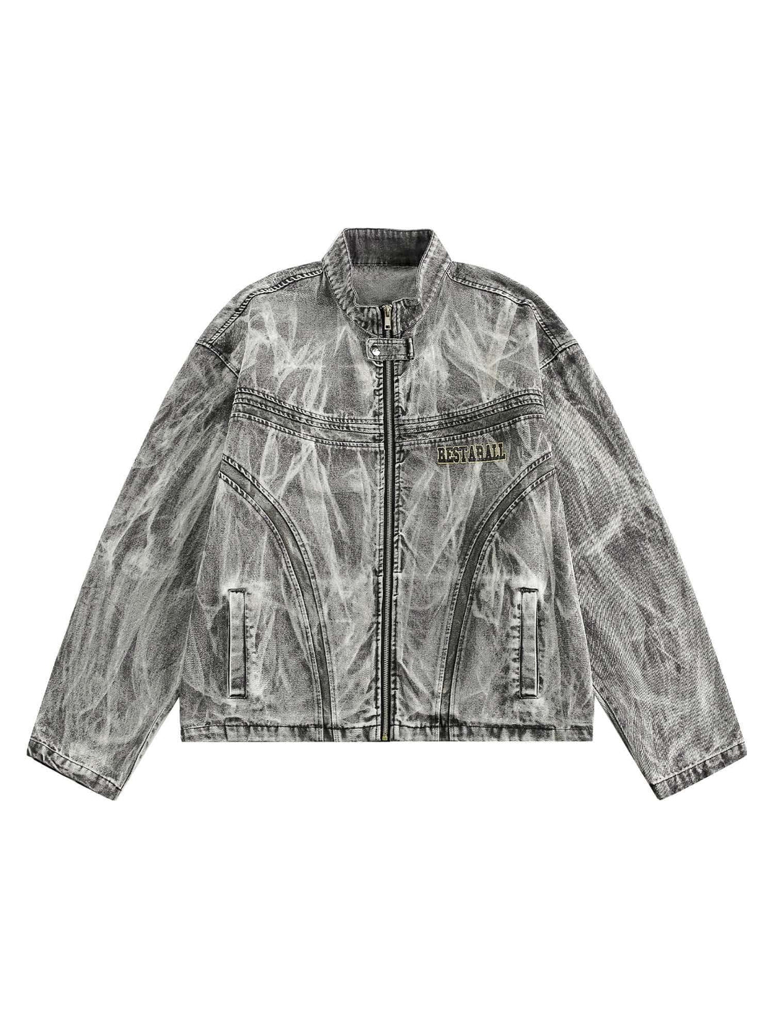 Bring bold urban vibes to your wardrobe with the Hip-hop Distressed Washed Printed Denim Jacket — a perfect fusion of rugged style and everyday comfort. Made from durable denim, this jacket features a trendy camouflage print, distressed detailing, ribbed