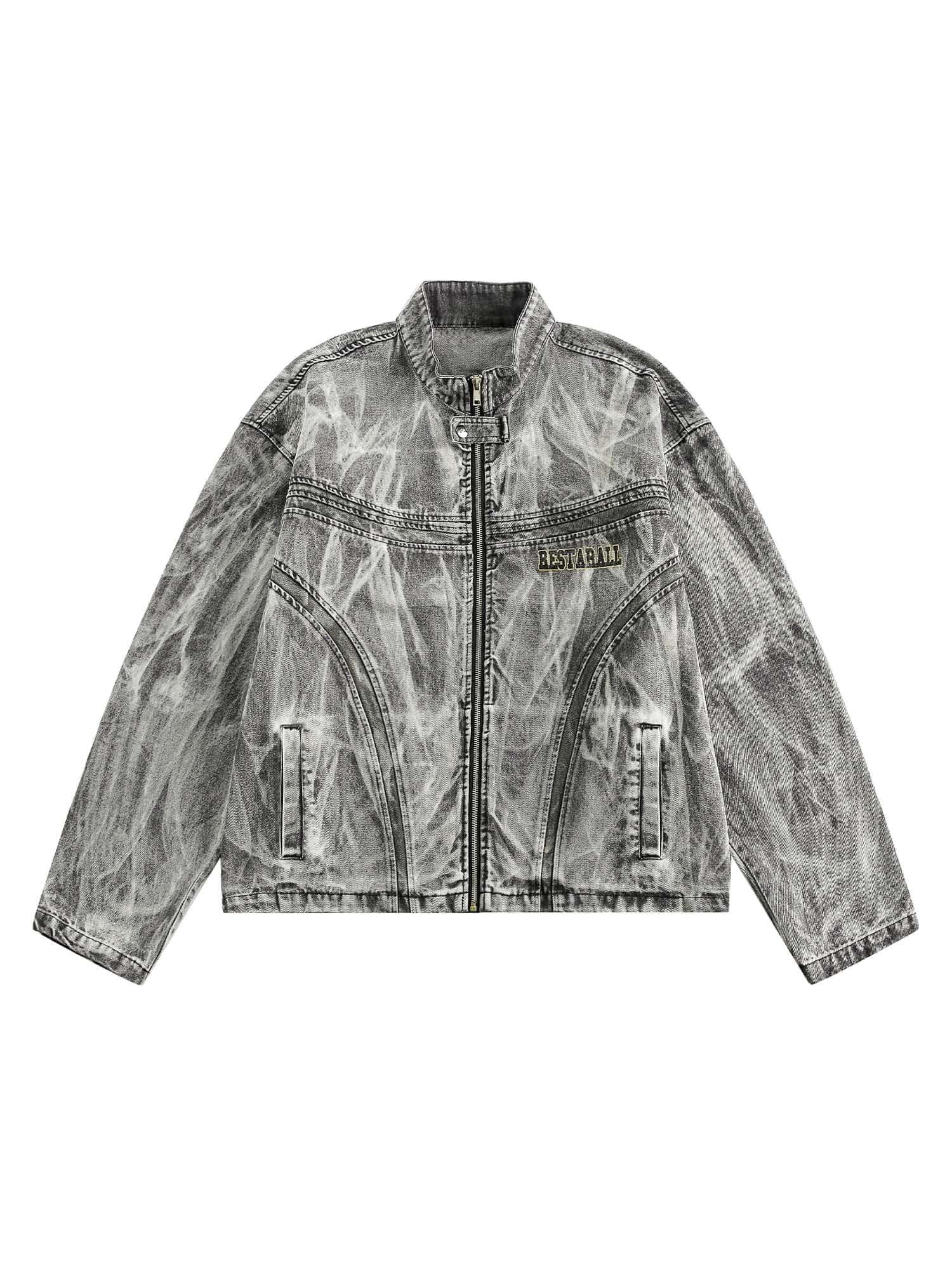 Bring bold urban vibes to your wardrobe with the Hip-hop Distressed Washed Printed Denim Jacket — a perfect fusion of rugged style and everyday comfort. Made from durable denim, this jacket features a trendy camouflage print, distressed detailing, ribbed