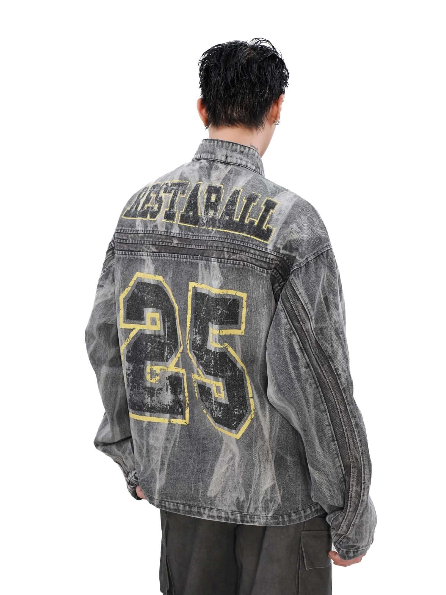 Bring bold urban vibes to your wardrobe with the Hip-hop Distressed Washed Printed Denim Jacket — a perfect fusion of rugged style and everyday comfort. Made from durable denim, this jacket features a trendy camouflage print, distressed detailing, ribbed