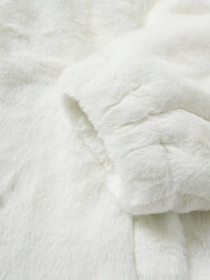 Stay sharp and stylish with the Hip-hop Letter Stand Collar Fur Jacket — a lightweight essential that blends urban attitude with casual comfort. Designed with a clean stand collar, front zipper closure, and an embroidered logo detail, this jacket is perfe