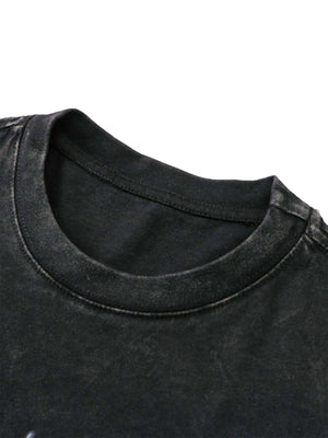 Bring bold street energy to your look with the Hop Vintage Aged Vest. Crafted from a soft and breathable cotton blend, this sleeveless vest features a standout eye graphic and slogan print that command attention. Designed with a classic crew neck and rela