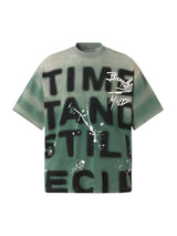 Show off your bold side with the Ink Splash Letter Print T Shirt — a standout piece blending street style with artistic expression. Made from a soft cotton blend, this tee features a relaxed fit, classic crew neck, and a vibrant tie-dye pattern layered wi
