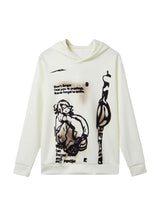 Add cultural flair to your wardrobe with the Line Painted Character Hoodie — a bold blend of comfort and street style. Made from a soft cotton blend, this hoodie features long sleeves, ribbed cuffs and hem, and a relaxed fit for all-day wear. The standout