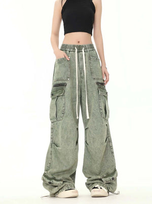 Loose Straight Casual Work Pants Streetwear - thumbnail 3