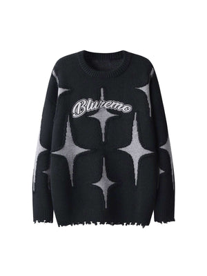 Turn heads with the Maillard Star Tassel Ripped Sweater — a bold blend of comfort and creativity. Made from soft knit fabric, this sweater features a unique cutout design, long sleeves, and whimsical star embroidery with playful tassel accents. Designed f