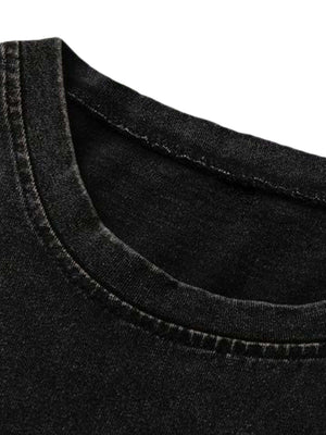 Art Letter Washed Distressed Vest Casual Streetwear Style - 6002 - Xokool ®