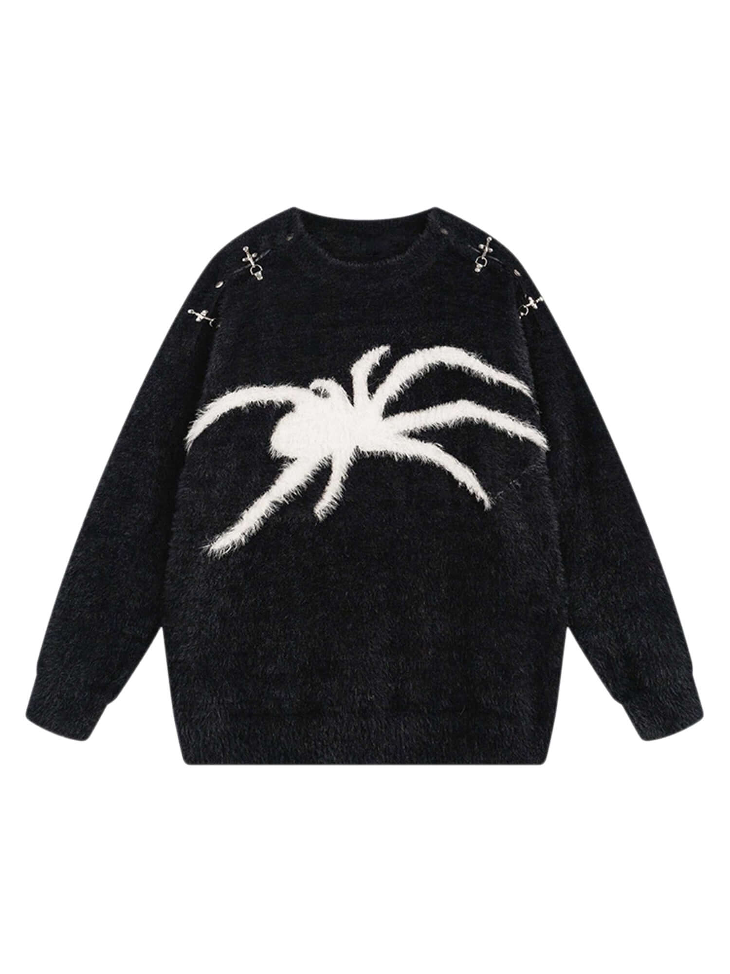 Spider Mohair Sweater Casual Fall Winter Style - 4006