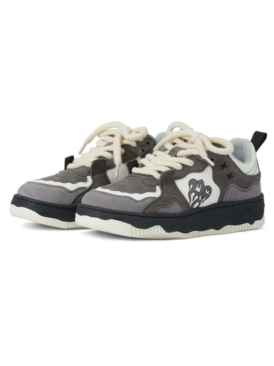 Step into bold streetwear with the Monochrome Shadowwave Heavy Duty Street Sneakers. Built for comfort and edge, these sneakers feature a rugged canvas upper, chunky rubber sole, and a stylish camouflage print that commands attention. Reflective laces add