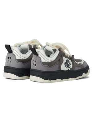 Step into bold streetwear with the Monochrome Shadowwave Heavy Duty Street Sneakers. Built for comfort and edge, these sneakers feature a rugged canvas upper, chunky rubber sole, and a stylish camouflage print that commands attention. Reflective laces add