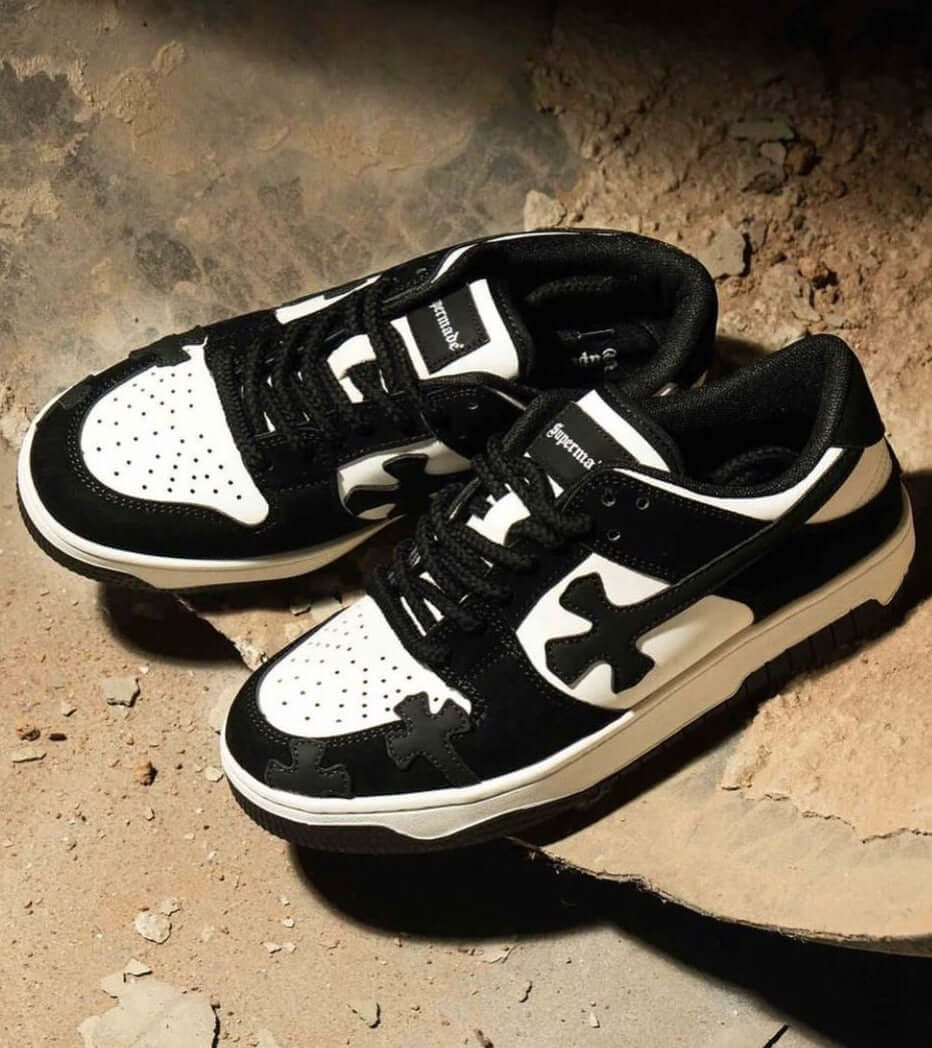 Step into iconic street style with the Niche Board Casual Shoes — a bold blend of luxury and performance. Crafted from premium leather and suede, these sneakers feature a chunky sole for all-day comfort, a perforated toe box for breathability, and a stand
